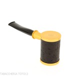Tsuge Yoroi G9 sabbiata nera e oro - Pipe
