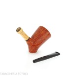 Tsuge pipe Tokyo 553 woodstock stand up en bruyère claire naturelle - Pipe Pour le Tabac - Racine naturelle