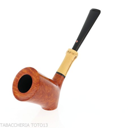 Tsuge Pfeife Tokyo 553 woodstock stand up in natürlich klarem briar - Tabakpfeifen
