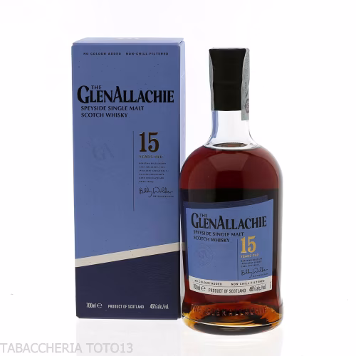 GlenAllachie 15 Y.o. single malt whisky Vol.46% Cl.70-Whisky