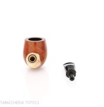 Tsuge Bamboo half bent billiard leichte natürliche Wurzel - Tabakpfeifen