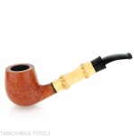 Tsuge Bamboo half bent billiard leichte natürliche Wurzel - Tabakpfeifen
