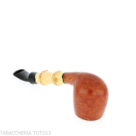Tsuge Bamboo half bent billiard leichte natürliche Wurzel - Tabakpfeifen