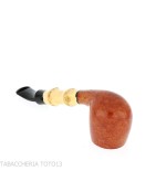 Tsuge Bamboo half bent billiard leichte natürliche Wurzel - Tabakpfeifen