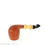 Tsuge Bamboo half bent billiard leichte natürliche Wurzel - Tabakpfeifen