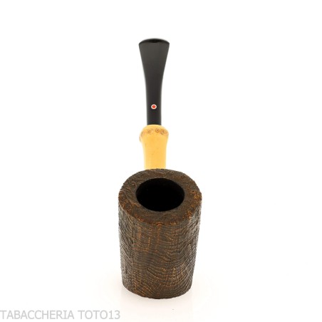 Tsuge Tokyo 552 cherrywood briar poncé - Pipe Pour le Tabac - Racine naturelle