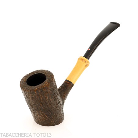 Tsuge Tokyo 552 cherrywood briar poncé - Pipe Pour le Tabac - Racine naturelle