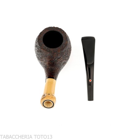 Tsuge Tokyo 551 Chimney Briar poncé incurvé - Pipe Pour le Tabac - Racine naturelle