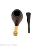 Tsuge Tokyo 551 Chimney Briar poncé incurvé - Pipe Pour le Tabac - Racine naturelle