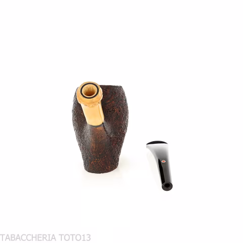 Tsuge Tokyo 551 Chimney curved sanded briar - Tobacco Pipes - Natural root