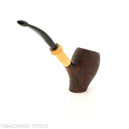 Tsuge Tokyo 551 Chimney gebogener geschliffener Briar - Tabakpfeifen