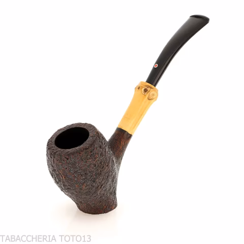 Tsuge Tokyo 551 Chimney curved sanded briar - Tobacco Pipes - Natural root