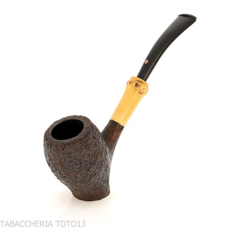 Tsuge Tokyo 551 Chimney gebogener geschliffener Briar - Tabakpfeifen
