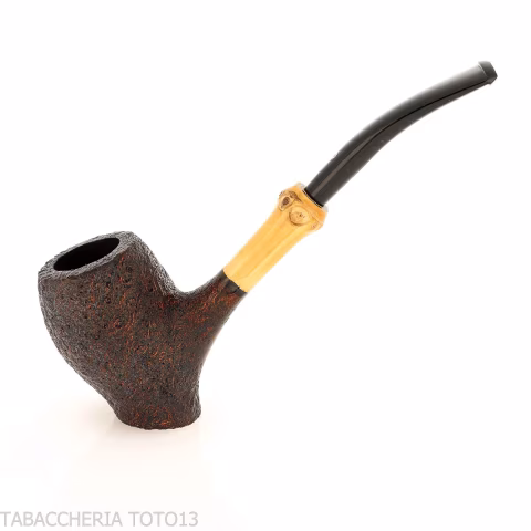 Tsuge Tokyo 551 Chimney curved sanded briar - Tobacco Pipes - Natural root