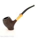 Tsuge Tokyo 551 Chimney curved sanded briar - Tobacco Pipes - Natural root