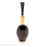 Tsuge Tokyo 551 Chimney curved sanded briar - Tobacco Pipes - Natural root