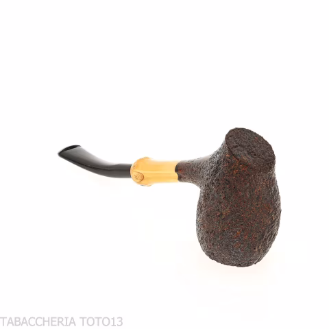Tsuge Tokyo 551 Chimney curved sanded briar - Tobacco Pipes - Natural root