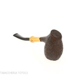 Tsuge Tokyo 551 Chimney curved sanded briar - Tobacco Pipes - Natural root