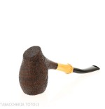 Tsuge Tokyo 551 Chimney curved sanded briar - Tobacco Pipes - Natural root