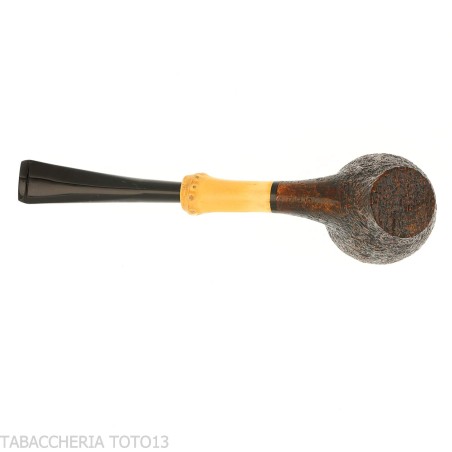 Tsuge Tokyo 551 Chimney gebogener geschliffener Briar - Tabakpfeifen