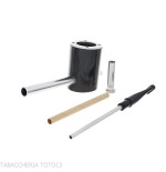 Tsuge e-star System radica e carbonio Churchwarden concept - Pipe