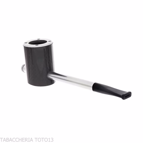 Tsuge e-star Systempfeife aus Bruyere- und Karbon-Churchwarden-Konzept - Tabakpfeifen