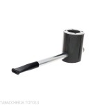 Tsuge e-star Systempfeife aus Bruyere- und Karbon-Churchwarden-Konzept - Tabakpfeifen