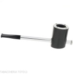 Pipe Tsuge e-star System en bruyère et carbone Concept Churchwarden - Pipe Pour le Tabac - Racine naturelle