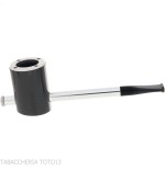 Pipa Tsuge e-star System en brezo y carbono Concepto Churchwarden - Pipas de Tabaco
