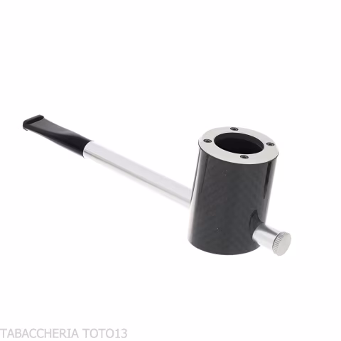 Tsuge e-star Systempfeife aus Bruyere- und Karbon-Churchwarden-Konzept - Tabakpfeifen