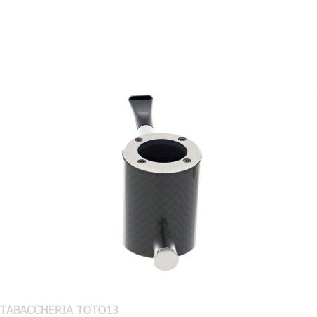 Pipe Tsuge e-star System en bruyère et carbone Concept Churchwarden - Pipe Pour le Tabac - Racine naturelle