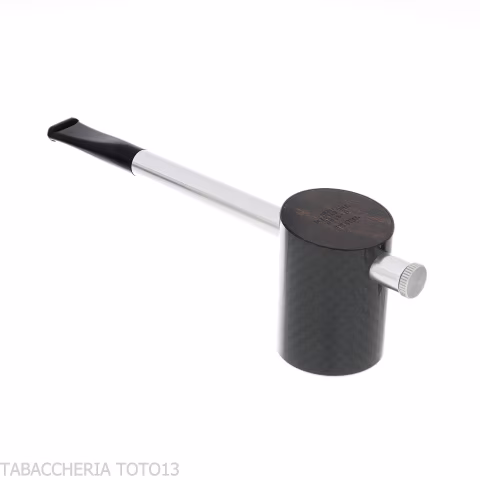 Pipa Tsuge e-star System en brezo y carbono Concepto Churchwarden - Pipas de Tabaco