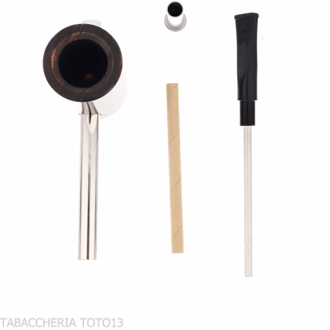 Tsuge e-star System natural dark root tobacco pipe - Tobacco Pipes - Natural root