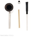 Tsuge e-star System radica scura naturale Churchwarden concept - Pipe