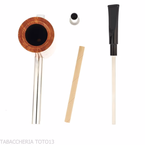 Tsuge e-star System tobacco pipe in natural light root - Tobacco Pipes - Natural root