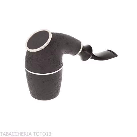 Tsuge Calabash System Pipe, Sandblasted - Tobacco Pipes - Natural root