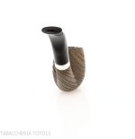 Pipe Chacom forme billard courbé en bruyère fossilisée - Pipe Pour le Tabac - Bois fossile