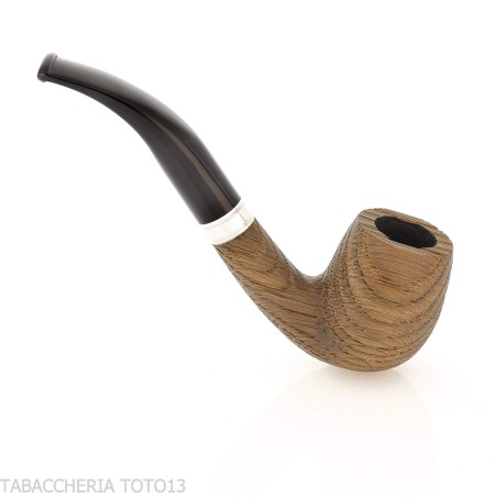 Chacom curved billiard shape in bog oak - Tobacco Pipes - Bog oak