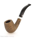 Pipe Chacom forme billard courbé en bruyère fossilisée - Pipe Pour le Tabac - Bois fossile