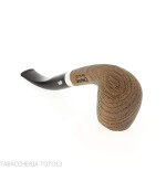 Pipe Chacom forme billard courbé en bruyère fossilisée - Pipe Pour le Tabac - Bois fossile