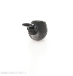 Tsuge Kaga 904 bent Apple briar noir sablé avec filtre de 9 mm - Pipe Pour le Tabac - Racine naturelle
