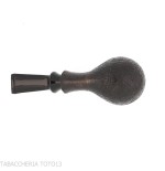 Tsuge Kaga 904 bent Apple black sanded briar with 9 mm filter - Tobacco Pipes - Natural root