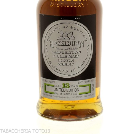 Hazelburn 13 Y.O. limited edition Vol.48,6% Cl.70 - Spirits - Malt