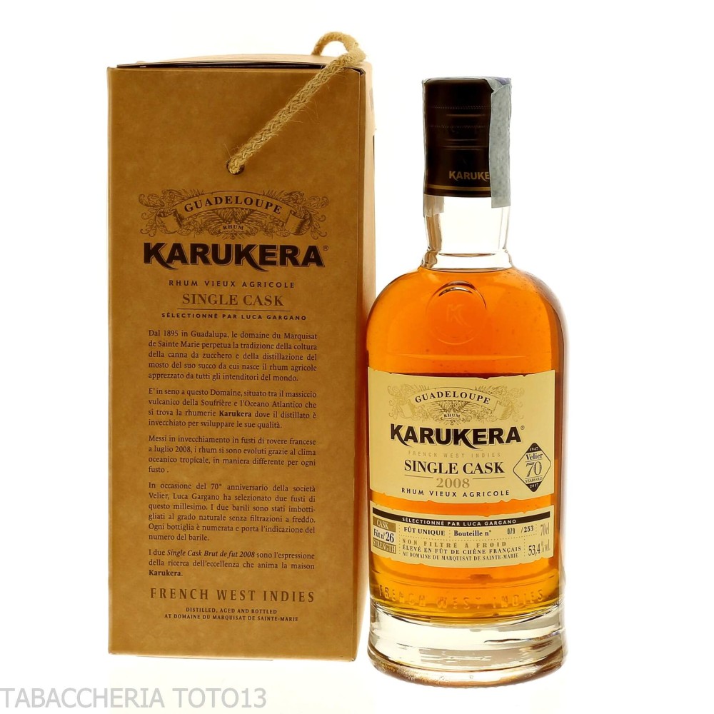 Karukera 2008 fut 26 70th Velier Vol.53,4% Cl.70 - Distillati