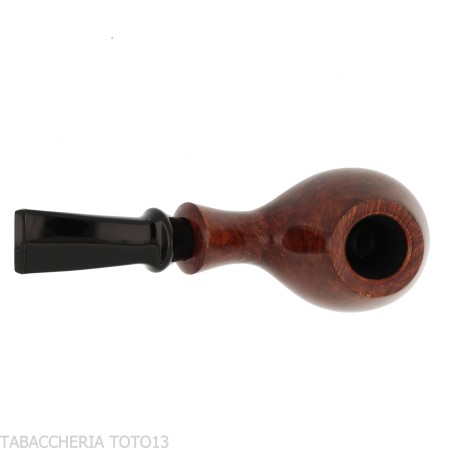 Tsuge Kaga 901 G9 Curvada Brandy, Briar Natural Pulido con Filtro de 9 mm - Pipas de Tabaco