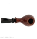 Tsuge Kaga 901 G9 bent brandy radica naturale lucida con filtro 9 mm - Pipe
