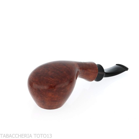 Tsuge Kaga 901 G9 Curvada Brandy, Briar Natural Pulido con Filtro de 9 mm - Pipas de Tabaco