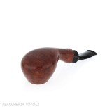 Tsuge Kaga 901 G9 Bent Brandy Natural Briar Polished with 9mm Filter - Tobacco Pipes - Natural root