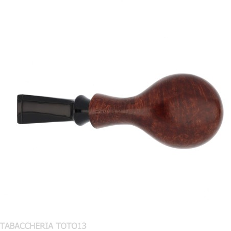 Tsuge Kaga 901 G9 Curvada Brandy, Briar Natural Pulido con Filtro de 9 mm - Pipas de Tabaco