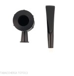 Tsuge Yoroi G9 pipe à tabac sablée noire - Pipe Pour le Tabac - Racine naturelle